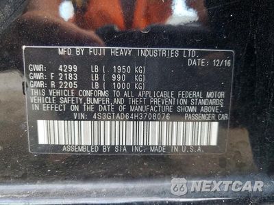 Zdjęcie 13 z 13 samochodu: 2017 SUBARU IMPREZA PREMIUM PLUS VIN:4S3GTAD64H3708076 - miniatura