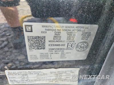 Zdjęcie 13 z 13 samochodu: 2019 CHEVROLET TRAVERSE LT VIN:1GNEVHKW1KJ261617 - miniatura
