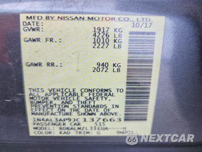 Zdjęcie 12 z 12 samochodu: 2018 NISSAN ALTIMA 2.5 SV VIN:1N4AL3AP9JC137663 - miniatura