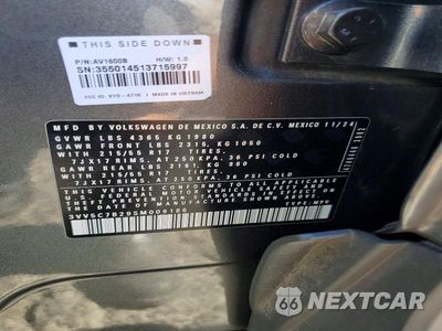 Zdjęcie 13 z 13 samochodu: 2025 VOLKSWAGEN TAOS S VIN:3VV5C7B29SM009186 - miniatura