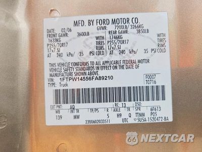 Zdjęcie 12 z 12 samochodu: 2006 FORD F150 SUPERCREW VIN:1FTPW14556FA89210 - miniatura