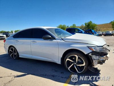 Czwarte zdjęcie samochodu z boku: 2022 HONDA ACCORD SPORT VIN:1HGCV1F33NA110002 - miniatura