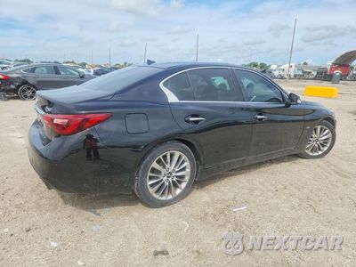 Trzecie zdjęcie samochodu z tyłu: 2019 INFINITI Q50 3.0T LUXE VIN:JN1EV7AP0KM543648 - miniatura