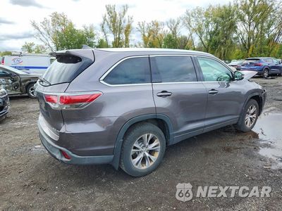 Trzecie zdjęcie samochodu z tyłu: 2015 TOYOTA HIGHLANDER XLE VIN:5TDJKRFH5FS144326 - miniatura