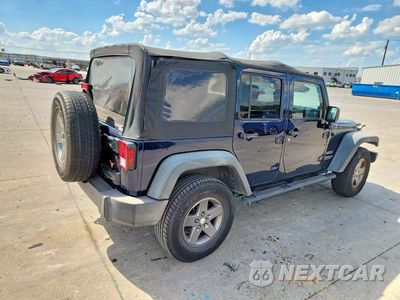 Trzecie zdjęcie samochodu z tyłu: 2013 JEEP WRANGLER UNLIMITED SPORT VIN:1C4BJWDGXDL554280 - miniatura