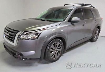 Drugie zdjęcie samochodu z przodu: 2022 NISSAN PATHFINDER SV VIN:5N1DR3BA2NC240232 - miniatura