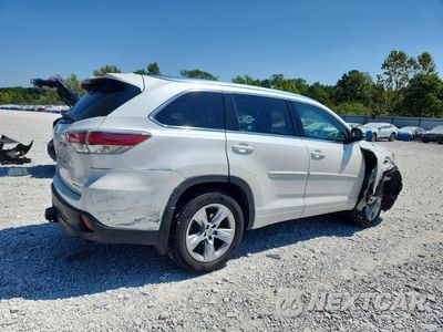 Trzecie zdjęcie samochodu z tyłu: 2015 TOYOTA HIGHLANDER LIMITED VIN:5TDDKRFH5FS169885 - miniatura