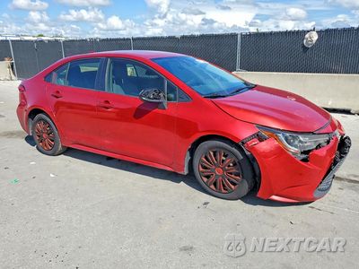 Czwarte zdjęcie samochodu z boku: 2020 TOYOTA COROLLA LE VIN:JTDEPRAE9LJ109636 - miniatura