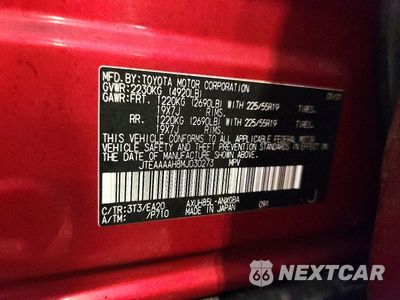 Zdjęcie 13 z 13 samochodu: 2021 TOYOTA VENZA XLE VIN:JTEAAAAH8MJ030273 - miniatura