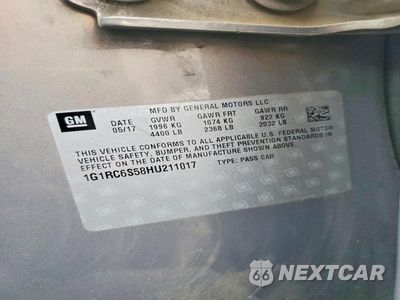 Zdjęcie 13 z 13 samochodu: 2017 CHEVROLET VOLT LT VIN:1G1RC6S58HU211017 - miniatura