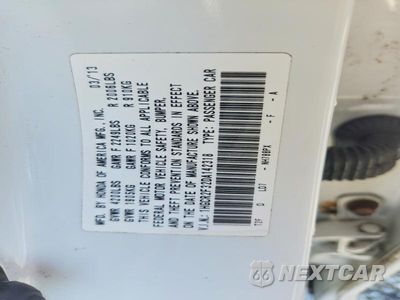 Zdjęcie 13 z 13 samochodu: 2013 HONDA ACCORD LX VIN:1HGCR2F32DA142318 - miniatura