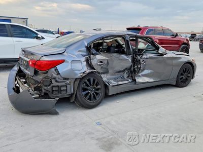 Trzecie zdjęcie samochodu z tyłu: 2017 INFINITI Q50 3.0T PREMIUM VIN:JN1EV7AR5HM835449 - miniatura