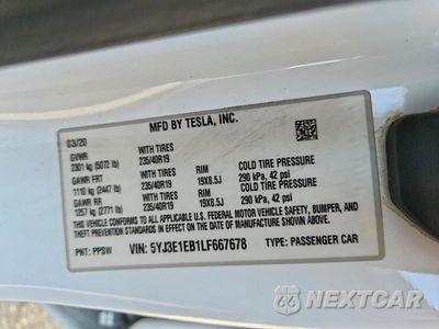 Zdjęcie 12 z 12 samochodu: 2020 TESLA MODEL 3 VIN:5YJ3E1EB1LF667678 - miniatura