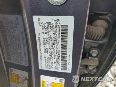 Zdjęcie 13 z 13 samochodu: 2018 HONDA ACCORD SPORT VIN:1HGCV1F34JA097013 - miniatura