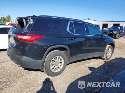 Trzecie zdjęcie samochodu z tyłu: 2021 CHEVROLET TRAVERSE LT VIN:1GNEVGKW3MJ166084 - miniatura