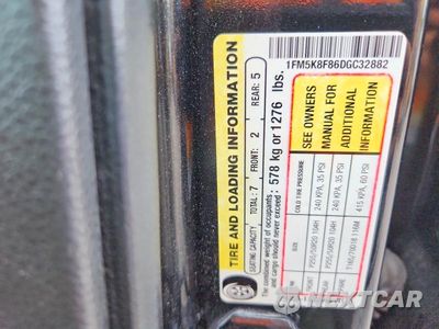 Zdjęcie 13 z 13 samochodu: 2013 FORD EXPLORER LIMITED VIN:1FM5K8F86DGC32882 - miniatura