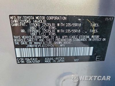 Zdjęcie 12 z 12 samochodu: 2018 TOYOTA RAV4 LIMITED VIN:JTMDFREV9JD229926 - miniatura