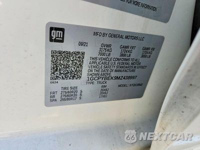 Zdjęcie 12 z 12 samochodu: 2021 CHEVROLET SILVERADO K1500 CUSTOM VIN:1GCPYBEK9MZ438997 - miniatura