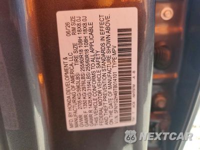 Zdjęcie 14 z 14 samochodu: 2026 HONDA PILOT EXL VIN:5FNYG2H49TB014101 - miniatura