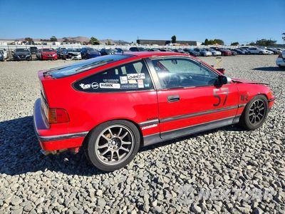 Trzecie zdjęcie samochodu z tyłu: 1989 HONDA CIVIC 1500 CRX SI VIN:JHMED9364KS014441 - miniatura