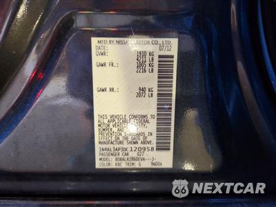 Zdjęcie 12 z 12 samochodu: 2013 NISSAN ALTIMA 2.5 VIN:1N4AL3AP3DC120958 - miniatura