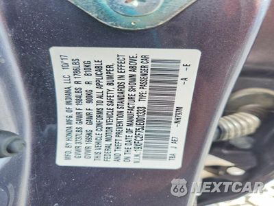 Zdjęcie 12 z 12 samochodu: 2018 HONDA CIVIC EX VIN:19XFC2F75JE001333 - miniatura