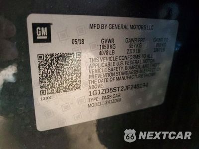 Zdjęcie 13 z 13 samochodu: 2018 CHEVROLET MALIBU LT VIN:1G1ZD5ST2JF245194 - miniatura