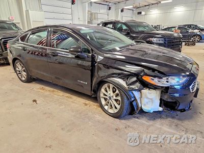 Czwarte zdjęcie samochodu z boku: 2019 FORD FUSION SE VIN:3FA6P0LU9KR134258 - miniatura