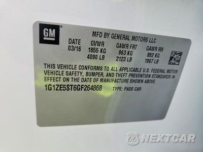 Zdjęcie 13 z 13 samochodu: 2016 CHEVROLET MALIBU LT VIN:1G1ZE5ST6GF264868 - miniatura