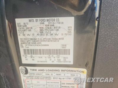 Zdjęcie 13 z 13 samochodu: 2013 FORD F150 SUPERCREW VIN:1FTFW1CF8DKD09806 - miniatura