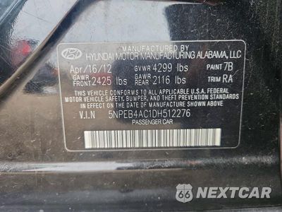 Zdjęcie 12 z 12 samochodu: 2013 HYUNDAI SONATA GLS VIN:5NPEB4AC1DH512276 - miniatura