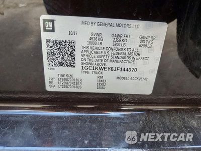 Zdjęcie 12 z 12 samochodu: 2018 CHEVROLET SILVERADO K2500 HEAVY DUTY LTZ VIN:1GC1KWEY6JF144070 - miniatura