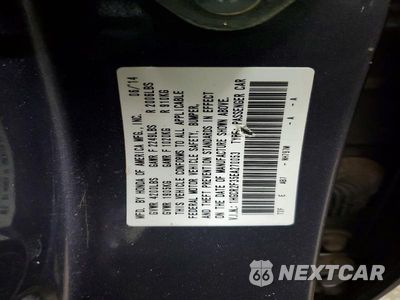 Zdjęcie 13 z 13 samochodu: 2014 HONDA ACCORD LX VIN:1HGCR2F35EA270053 - miniatura