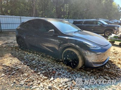 Czwarte zdjęcie samochodu z boku: 2021 TESLA MODEL Y VIN:5YJYGDEE8MF263001 - miniatura