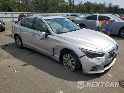 Czwarte zdjęcie samochodu z boku: 2015 INFINITI Q50 PREMIUM VIN:JN1BV7AR4FM403421 - miniatura