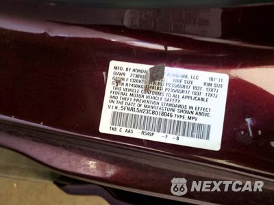 Zdjęcie 13 z 13 samochodu: 2012 HONDA ODYSSEY LX VIN:5FNRL5H23CB018046 - miniatura