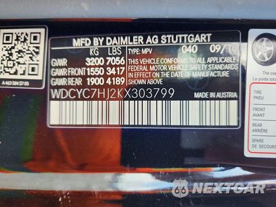 Zdjęcie 13 z 13 samochodu: 2019 MERCEDES-BENZ G 63 AMG VIN:WDCYC7HJ2KX303799 - miniatura