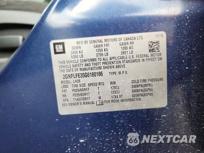 Zdjęcie 14 z 14 samochodu: 2016 CHEVROLET EQUINOX LT VIN:2GNFLFE35G6180186 - miniatura