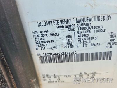 Zdjęcie 12 z 12 samochodu: 1999 FORD F450 SUPER DUTY VIN:1FDXF46F7XEE44212 - miniatura