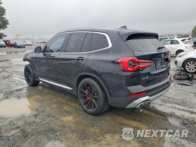Drugie zdjęcie samochodu z przodu: 2022 BMW X3 XDRIVE30I VIN:WBX57DP0XNN175156 - miniatura