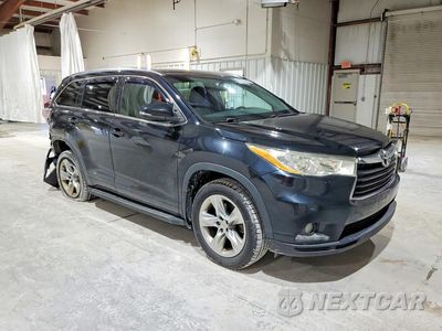 Czwarte zdjęcie samochodu z boku: 2015 TOYOTA HIGHLANDER LIMITED VIN:5TDDKRFH9FS130569 - miniatura