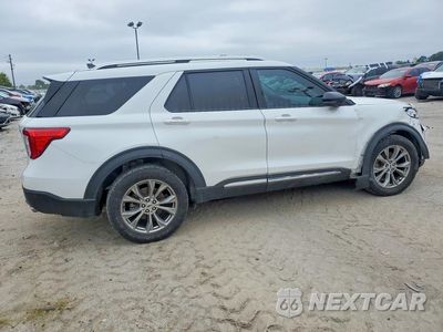 Trzecie zdjęcie samochodu z tyłu: 2021 FORD EXPLORER LIMITED VIN:1FMSK8FH7MGB98874 - miniatura