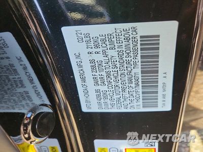 Zdjęcie 12 z 12 samochodu: 2021 HONDA ACCORD LX VIN:1HGCV1F17MA043711 - miniatura