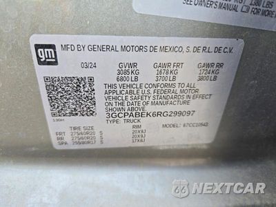 Zdjęcie 12 z 12 samochodu: 2024 CHEVROLET SILVERADO C1500 CUSTOM VIN:3GCPABEK6RG299097 - miniatura