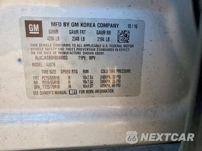 Zdjęcie 12 z 12 samochodu: 2017 BUICK ENCORE PREFERRED VIN:KL4CJASB0HB048803 - miniatura