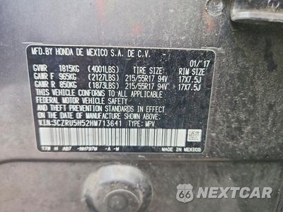 Zdjęcie 13 z 13 samochodu: 2017 HONDA HR-V EX VIN:3CZRU5H52HM713641 - miniatura