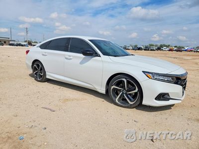 Czwarte zdjęcie samochodu z boku: 2022 HONDA ACCORD SPORT VIN:1HGCV1F3XNA032706 - miniatura