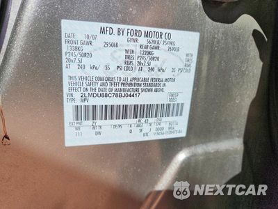 Zdjęcie 12 z 12 samochodu: 2008 LINCOLN MKX VIN:2LMDU88C78BJ04417 - miniatura