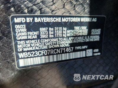 Zdjęcie 13 z 13 samochodu: 2024 BMW IX XDRIVE50 VIN:WB523CF07RCN71467 - miniatura