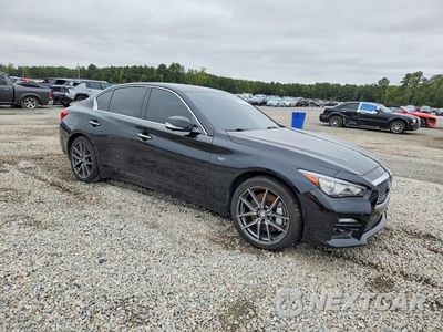 Czwarte zdjęcie samochodu z boku: 2016 INFINITI Q50 3.0T PREMIUM VIN:JN1EV7AR8GM346686 - miniatura